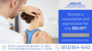 Coupon for New Patients at Brandon FL or Riverview Chiropractic Office Locations for Absolute Wellness Centers