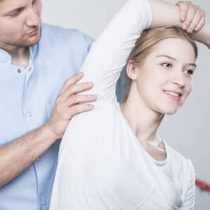 Riverview Chiropractor Performing Active Release Technique on Brandon Lady