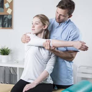 Brandon Woman Receiving Active Release Technique Treatment at Riverview Chiropractor Office