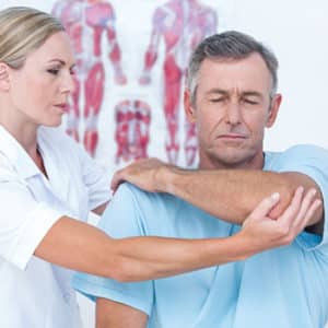 Brandon Chiropractor Performing Physiotherapy on a Riverview Gentleman