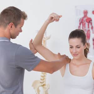 Riverview Chiropractor Performing Physiotherapy on a Brandon Lady