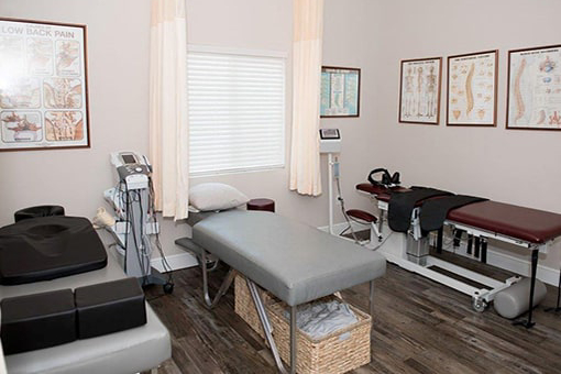 Room at a Chiropractor's Office in Riverview Florida For People Hurt in Motorcycle Accident