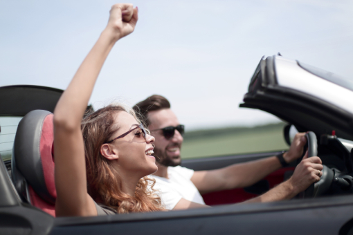 Riverview Couple Happily Driving From Personal Injury Chiropractor's Office