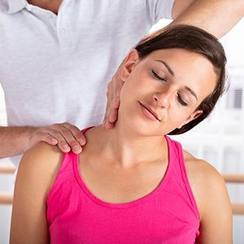 Brandon Woman Receiving Massage Therapy at a Riverview Chiropractor Office